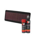 K&N Air Filter 33-2277 + Aerosol Recharge Kit