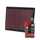 K&N Air Filter 33-2286 + Aerosol Recharge Kit