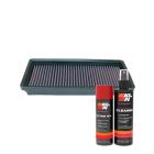 K&N Air Filter 33-2290 + Aerosol Recharge Kit