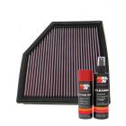 K&N Air Filter 33-2292 + Aerosol Recharge Kit