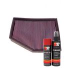 K&N Air Filter 33-2294 + Aerosol Recharge Kit