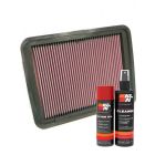 K&N Air Filter 33-2306 + Aerosol Recharge Kit