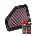 K&N Air Filter 33-2311 + Aerosol Recharge Kit
