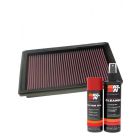 K&N Air Filter 33-2315 + Aerosol Recharge Kit