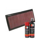 K&N Air Filter 33-2324 + Aerosol Recharge Kit