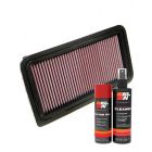 K&N Air Filter 33-2335 + Aerosol Recharge Kit