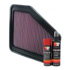 K&N Air Filter 33-2355 + Aerosol Recharge Kit