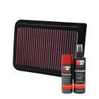 K&N Air Filter 33-2360 + Aerosol Recharge Kit
