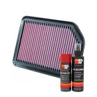 K&N Air Filter 33-2361 + Aerosol Recharge Kit