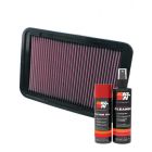 K&N Air Filter 33-2370 + Aerosol Recharge Kit