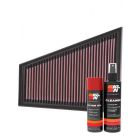 K&N Air Filter 33-2393 + Aerosol Recharge Kit