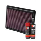 K&N Air Filter 33-2403 + Aerosol Recharge Kit