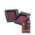 K&N Air Filter 33-2413 + Aerosol Recharge Kit