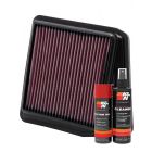 K&N Air Filter 33-2430 + Aerosol Recharge Kit