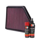 K&N Air Filter 33-2434 + Aerosol Recharge Kit