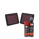 K&N Air Filter 33-2440 + Aerosol Recharge Kit