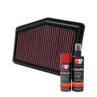K&N Air Filter 33-2468 + Aerosol Recharge Kit