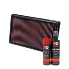 K&N Air Filter 33-2475 + Aerosol Recharge Kit