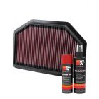 K&N Air Filter 33-2481 + Aerosol Recharge Kit