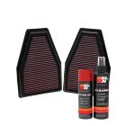 K&N Air Filter 33-2484 + Aerosol Recharge Kit