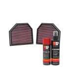 K&N Air Filter 33-2488 + Aerosol Recharge Kit