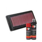 K&N Air Filter 33-2544 + Aerosol Recharge Kit