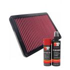 K&N Air Filter 33-2546 + Aerosol Recharge Kit
