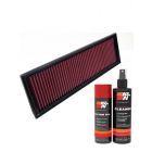 K&N Air Filter 33-2640 + Aerosol Recharge Kit