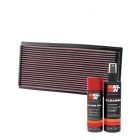 K&N Air Filter 33-2678 + Aerosol Recharge Kit