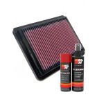 K&N Air Filter 33-2679 + Aerosol Recharge Kit