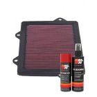K&N Air Filter 33-2689 + Aerosol Recharge Kit