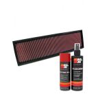 K&N Air Filter 33-2706 + Aerosol Recharge Kit