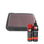 K&N Air Filter 33-2852 + Aerosol Recharge Kit