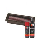 K&N Air Filter 33-2860 + Aerosol Recharge Kit