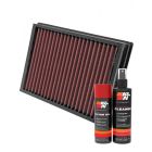 K&N Air Filter 33-2877 + Aerosol Recharge Kit