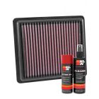 K&N Air Filter 33-2880 + Aerosol Recharge Kit