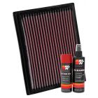 K&N Air Filter 33-2914 + Aerosol Recharge Kit
