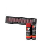 K&N Air Filter 33-2925 + Aerosol Recharge Kit
