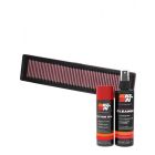 K&N Air Filter 33-2937 + Aerosol Recharge Kit