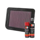 K&N Air Filter 33-2950 + Aerosol Recharge Kit
