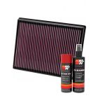 K&N Air Filter 33-2959 + Aerosol Recharge Kit