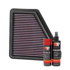 K&N Air Filter 33-3012 + Aerosol Recharge Kit