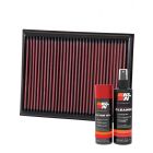 K&N Air Filter 33-3059 + Aerosol Recharge Kit