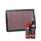 K&N Air Filter 33-3077 + Aerosol Recharge Kit