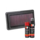 K&N Air Filter 33-3082 + Aerosol Recharge Kit