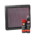 K&N Air Filter 33-3103 + Aerosol Recharge Kit