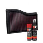 K&N Air Filter 33-3132 + Aerosol Recharge Kit
