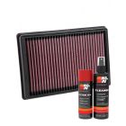 K&N Air Filter 33-3138 + Aerosol Recharge Kit