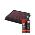 K&N Air Filter 33-3166 + Aerosol Recharge Kit