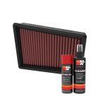 K&N Air Filter 33-3170 + Aerosol Recharge Kit